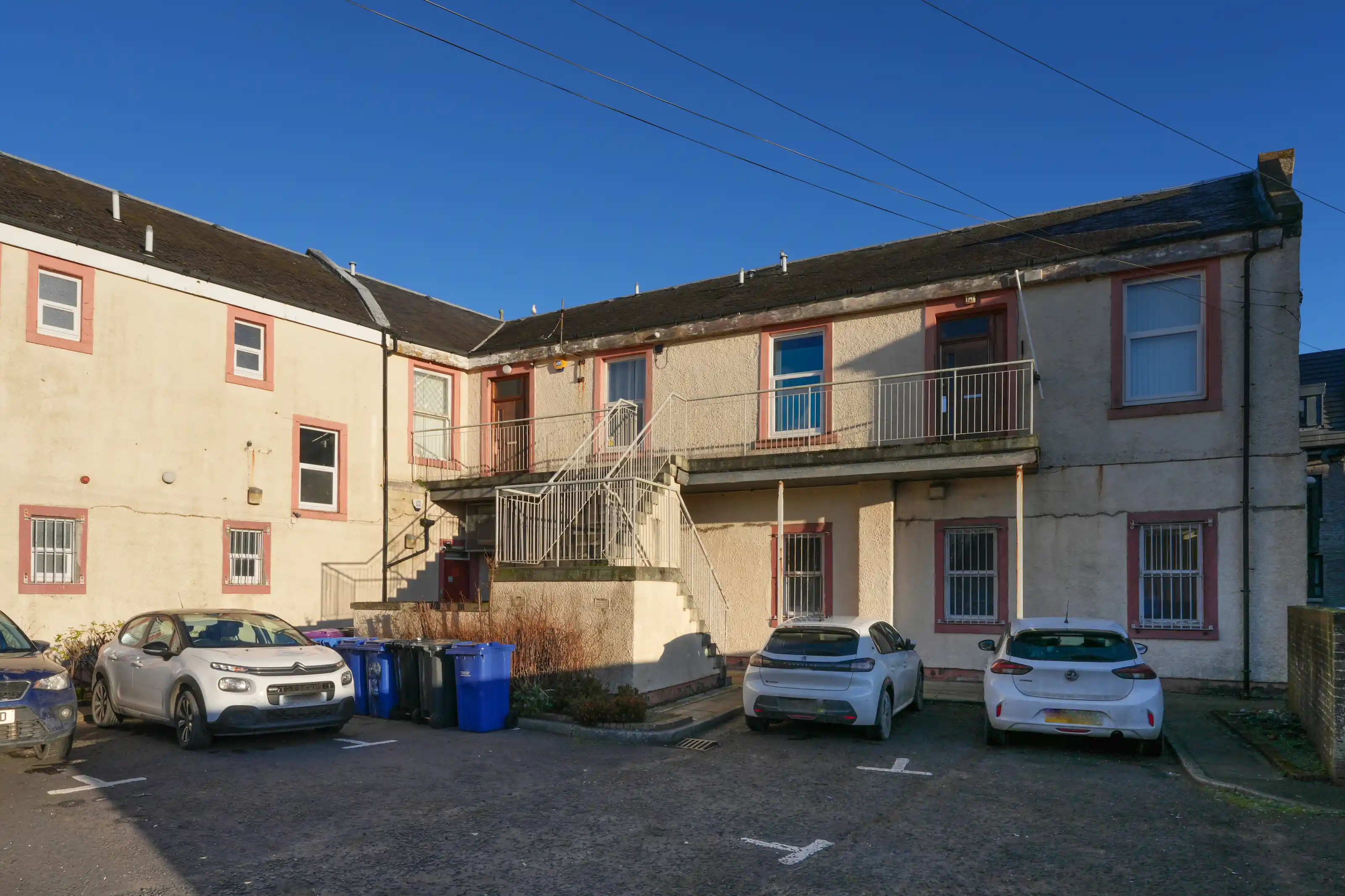 Exterior view of Saltcoats Central apartment building
