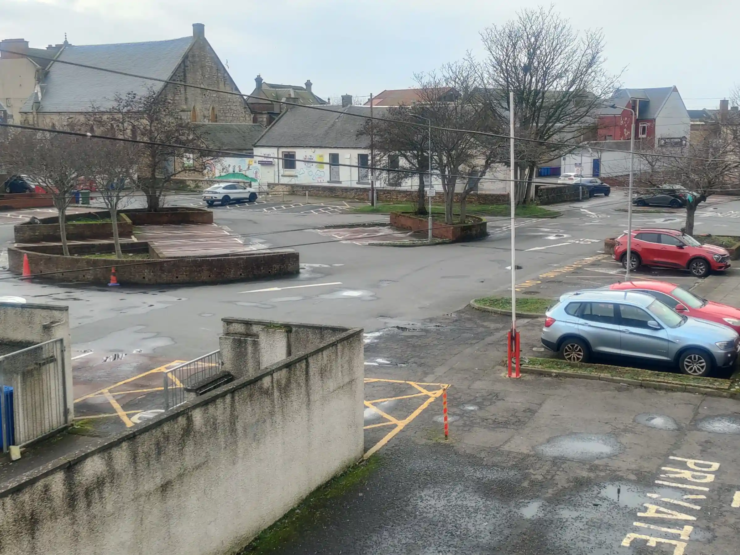 Chapelwell Street car park near Saltcoats Central